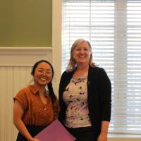 WGS Director Julia Mason with a Triota member